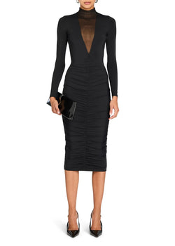 PRIYANKA MESH MIDI DRESS